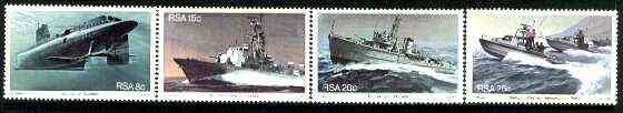 South Africa 1982 Anniversary of South African Navy set of 4 unmounted mint, SG 506-509