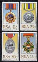 South Africa 1984 Military Medals set of 4 unmounted mint, SG 572-75*