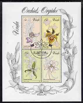 Venda 1981 Orchids m/sheet containing set of 4 very fine used, SG MS 50