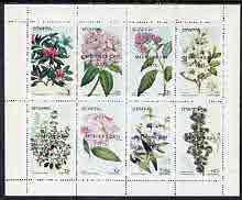 Staffa 1973 Flowers #03 perf set of 8 (opt'd Mothers Day 1973) unmounted mint