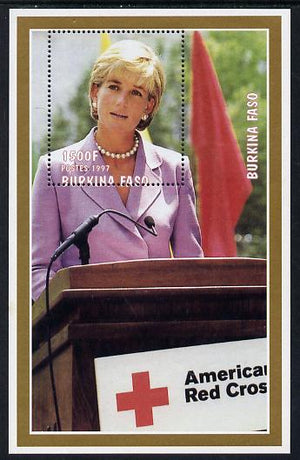 Burkina Faso 1997 Princess Diana #3 perf m/sheet unmounted mint