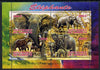 Djibouti 2013 Elephants perf sheetlet containing 4 values fine cto used