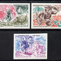 Mali 1972 Charles Perrault's Fairy Tales imperf set of 3 from limited printing unmounted mint as SG 330-32