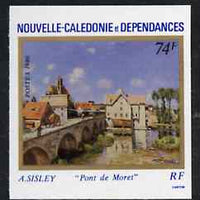 New Caledonia 1986 Paintings (Moret Bridge) imperf from limited printing, as SG 799*