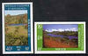 New Caledonia 1986 Landscapes #2 set of 2 imperf from limited printing, as SG 795-96*