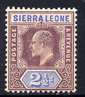 Sierra Leone 1903 KE7 Crown CA 2.5d purple & ultramarine mounted mint SG 77