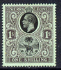 Sierra Leone 1912-21 KG5 MCA 1s black on green mounted mint SG 124