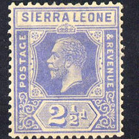 Sierra Leone 1921-27 KG5 Script CA 2.5d ultramarine mounted mint SG 135