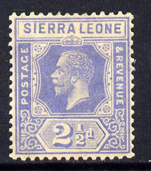 Sierra Leone 1921-27 KG5 Script CA 2.5d ultramarine mounted mint SG 135