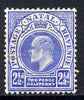 Natal 1902-03 KE7 Crown CA Postage-Revenue 2.5d bright blue mounted mint SG 131