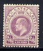 Natal 1904-08 KE7 MCA Postage-Revenue 2s6d purple mounted mint SG 157