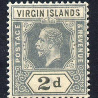 British Virgin Islands 1913-19 KG5 MCA 2d grey mounted mint SG 71