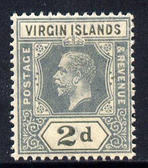 British Virgin Islands 1913-19 KG5 MCA 2d grey mounted mint SG 71