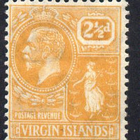 British Virgin Islands 1922-28 KG5 Script CA 2.5d dull orange mounted mint SG 94