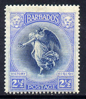 Barbados 1920-21 Victory MCA 2.5d indigo & ultramarine mounted mint SG 205