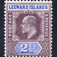 Leeward Islands 1902 KE7 Crown CA 2.5d dull purple & ultramarine mounted mint SG 23