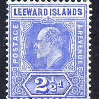 Leeward Islands 1907-11 KE7 MCA 2.5d bright blue mounted mint SG 40