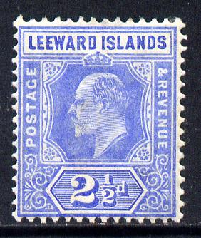 Leeward Islands 1907-11 KE7 MCA 2.5d bright blue mounted mint SG 40