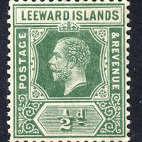 Leeward Islands 1912-22 KG5 MCA 1/2d deep green Die I mounted mint SG 47a