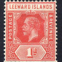 Leeward Islands 1912-22 KG5 MCA 1d red Die I mounted mint SG 48