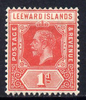 Leeward Islands 1912-22 KG5 MCA 1d red Die I mounted mint SG 48