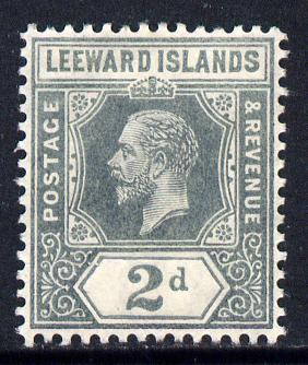 Leeward Islands 1912-22 KG5 MCA 2d slate-grey Die I mounted mint SG 49