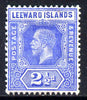 Leeward Islands 1912-22 KG5 MCA 2.5d bright blue Die I mounted mint SG 50