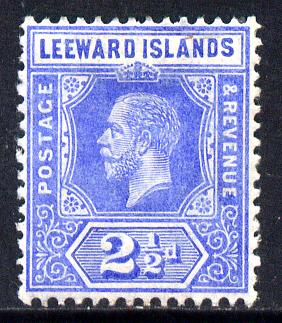 Leeward Islands 1912-22 KG5 MCA 2.5d bright blue Die I mounted mint SG 50