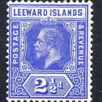 Leeward Islands 1912-22 KG5 MCA 2.5d deep bright blue Die I mounted mint SG 50a