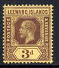 Leeward Islands 1912-22 KG5 MCA 3d purple on yellow Die I mounted mint SG 51