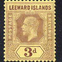 Leeward Islands 1912-22 KG5 MCA 3d purple on orange-buff Die I mounted mint SG 51d