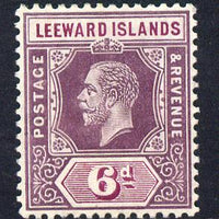 Leeward Islands 1912-22 KG5 MCA 6d dull & bright purple Die I mounted mint SG 53