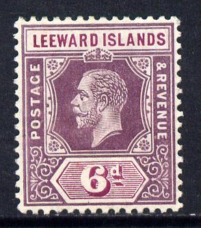 Leeward Islands 1912-22 KG5 MCA 6d dull & bright purple Die I mounted mint SG 53