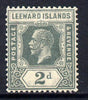 Leeward Islands 1921-32 KG5 Script CA 2d slate-grey Die II mounted mint SG 65