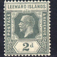 Leeward Islands 1921-32 KG5 Script CA 2d slate-grey Die II mounted mint SG 65