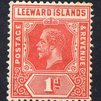 Leeward Islands 1921-32 KG5 Script CA 1d bright scarlet Die I mounted mint SG 83