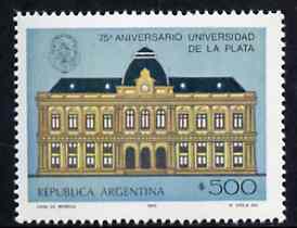 Argentine Republic 1980 La Plata University unmounted mint, SG 1684*