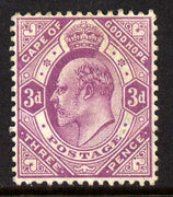 Cape Of Good Hope 1902-04 KE7 3d magenta mounted mint SG 74