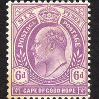 Cape Of Good Hope 1902-04 KE7 6d bright mauve mounted mint SG 76