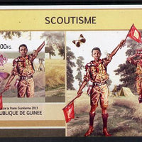 Guinea - Conakry 2013 Scouting & Butterflies #1 imperf m/sheet unmounted mint. Note this item is privately produced and is offered purely on its thematic appeal