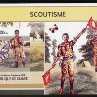 Guinea - Conakry 2013 Scouting & Butterflies #2 imperf m/sheet unmounted mint. Note this item is privately produced and is offered purely on its thematic appeal