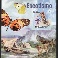 Mozambique 2013 Scouting & Butterflies #1 imperf m/sheet unmounted mint. Note this item is privately produced and is offered purely on its thematic appeal