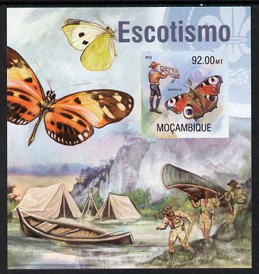 Mozambique 2013 Scouting & Butterflies #3 imperf m/sheet unmounted mint. Note this item is privately produced and is offered purely on its thematic appeal