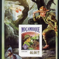 Mozambique 2013 Scouting & Butterflies #7 imperf deluxe sheet unmounted mint. Note this item is privately produced and is offered purely on its thematic appeal