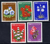 Yemen - Republic 1964 Flowers 'Postage' set of 5 (SG 298-302) unmounted mint