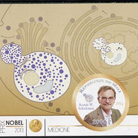 Mali 2014 Nobel Prize for Medicine (2013) - Randy W Schekman imperf s/sheet containing one circular value unmounted mint