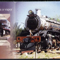St Thomas & Prince Islands 2014 Steam Trains #4 imperf s/sheet unmounted mint. Note this item is privately produced and is offered purely on its thematic appeal