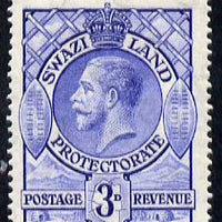 Swaziland 1933 KG5 3d blue mounted mint SG 14