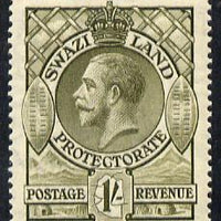 Swaziland 1933 KG5 1s1s olive mounted mint SG 17