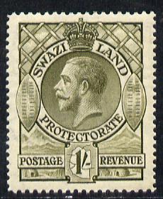 Swaziland 1933 KG5 1s1s olive mounted mint SG 17